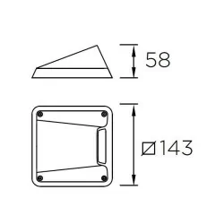 LEDS-C4 REXEL LED 2,1W lampa IP67 55-9883-Z5-CL