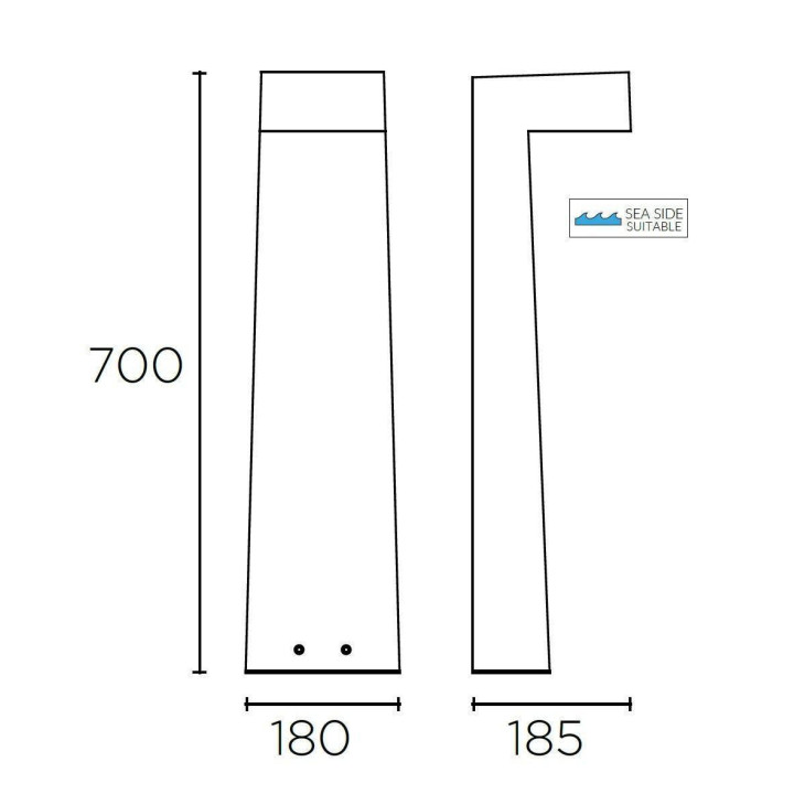 LEDS-C4 SIMENTI LED 9W lampa ogrodowa beton IP65