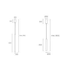 LEDS-C4 STYLUS 7,5W LED 30cm, 60cm