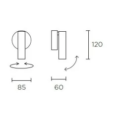 Wall or ceiling lamp LEDS-C4 STYLUS