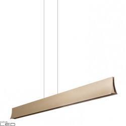 LEDS-C4 BRAVO pendant lamp 120cm up/down grey, gold