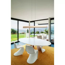 LEDS-C4 BRAVO pendant lamp 120cm up/down grey, gold
