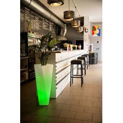 Illuminated LED plant pot ROSSA 75cm, 90cm warm, cool, RGB
