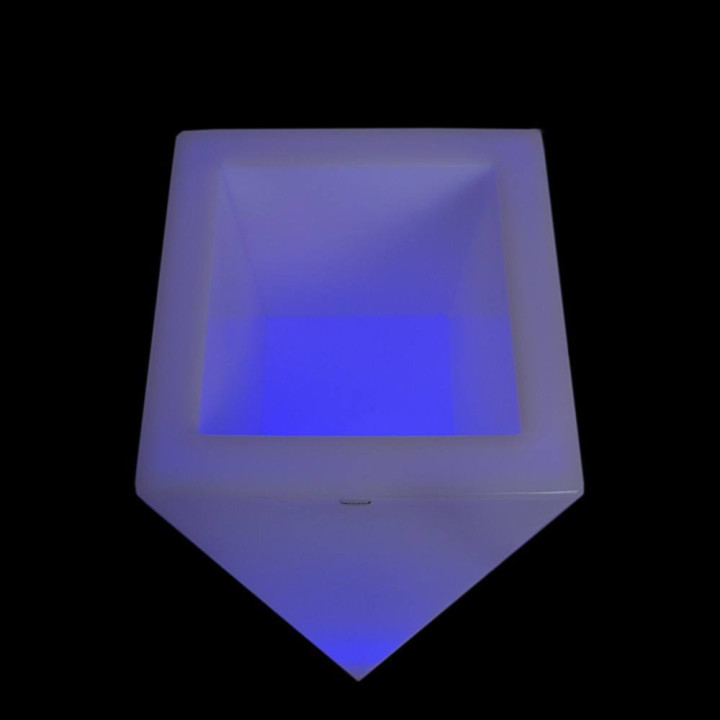 Illuminated LED plant pot ROSSA 75cm, 90cm warm, cool, RGB