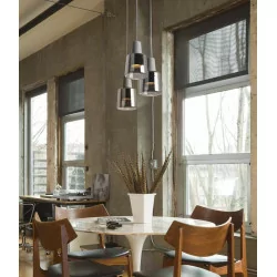 LEDS-C4 KHOI pendant lamp LED 19,5W white, grey