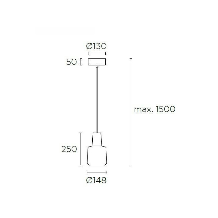 LEDS-C4 KHOI lampa wisząca LED 19,5W biała, szara