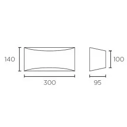 LEDS-C4 GES 05-1796-14-14 plaster wall lamp 1xE14