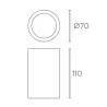 LEDS-C4 GES 15-5946-14-00 oprawa z gipsu GU10