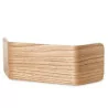 LEDS-C4 SKATE wall LED light white gold, light wood