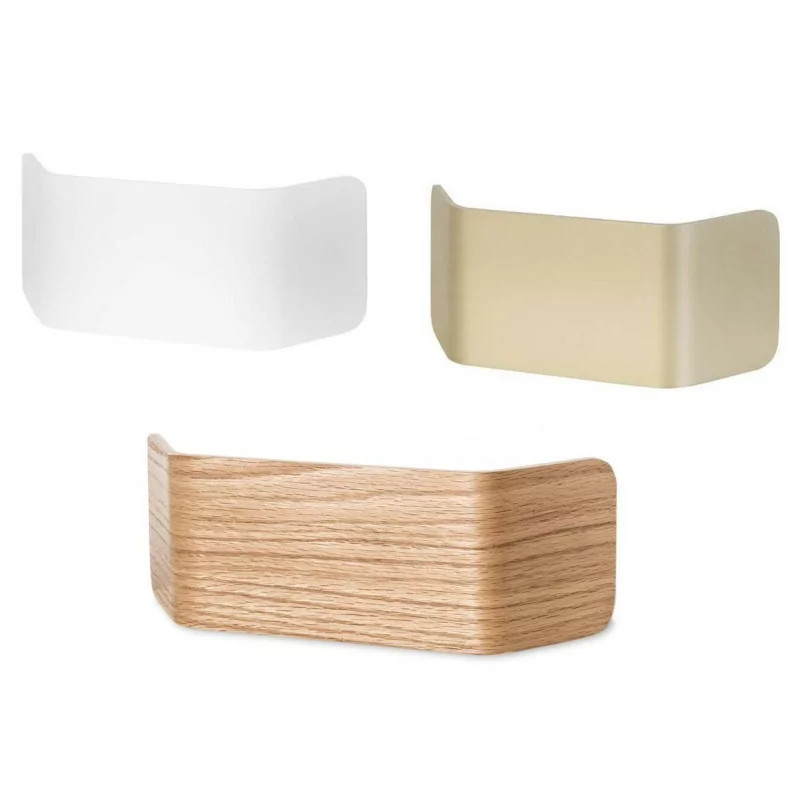 LEDS-C4 SKATE wall LED light white gold, light wood