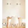 LEDS-C4 SKATE wall LED light white gold, light wood