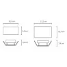 LEDS-C4 SKATE wall LED light white gold, light wood