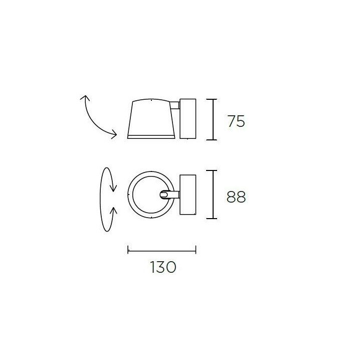LEDS-C4 DRONE 05-5306 lampa LED 7W ścienna, sufitowa