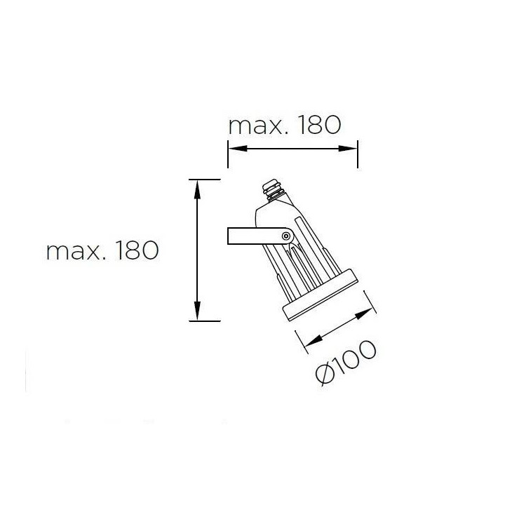 LEDS-C4 HELIO reflektor GU10 230V biały, szary, czarny