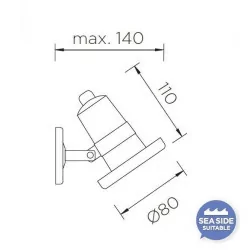 LEDS-C4 AQUA Spotlight AISI reflektor IP68 LED 5W