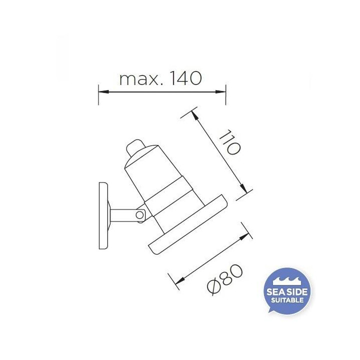 LEDS-C4 AQUA Spotlight AISI SUBMERSIBLE IP68 LED 5W