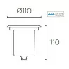 LEDS-C4 AQUA Recessed AISI 316 SUBMERSIBLE IP68 LED 5W