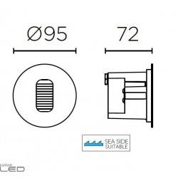 LEDS-C4 GEA Effect 05-9757-CA-CL LED 2,2W outdoor lamp IP65