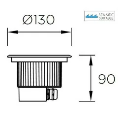 LEDS-C4 GEA POWER LED 6W lampa gruntowa IP67 3000K, 4000K