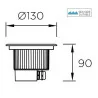 LEDS-C4 GEA RGB EASY 55-9822-CA-37 LED 6W oprawa gruntowa IP67