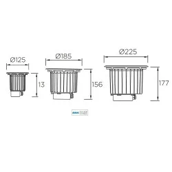 LEDS-C4 GEA COB LED 9W, 16W, 23W lampa gruntowa IP67