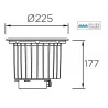 LEDS-C4 GEA LED Wall washer 17W, 24W up-light recessed IP67