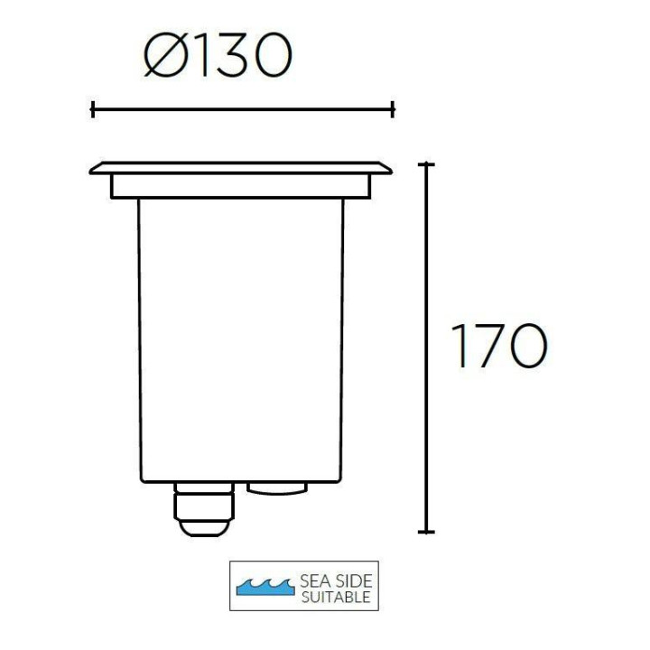 LEDS-C4 GEA GU10, GU5.3 uplight recessed outdoor IP67