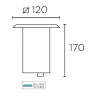 LEDS-C4 Gea GU10 55-9281-CA-37 najazdowa kwadratowa 230V