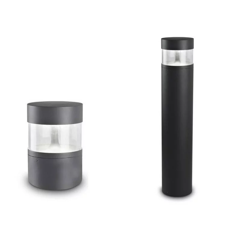 LEDS-C4 NEWTON LED 13W bollard lamp IP65 25cm, 80cm