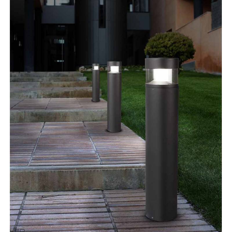 LEDSC4 NEWTON LED 13W bollard 25cm, 80cm urban grey 3000K 1205lm