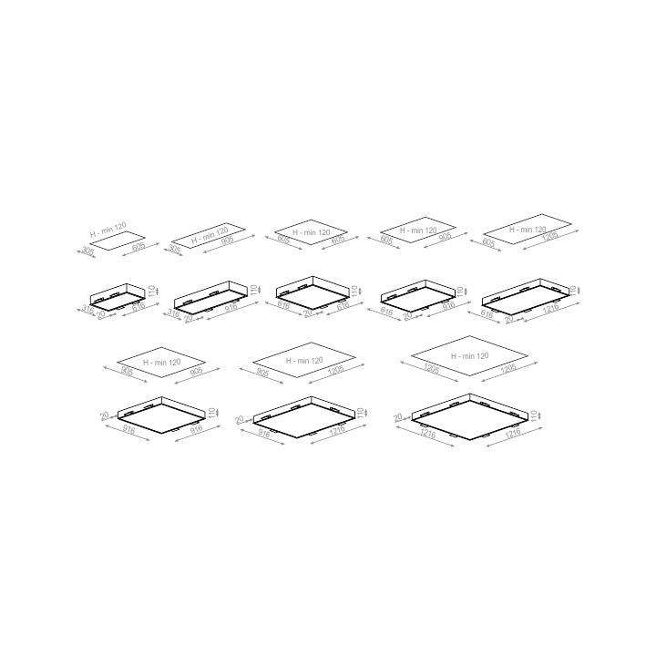 AQFORM BIG SIZE next square recessed 30164