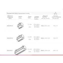 BPM LENT MOTION recessed lamp 20W 10212