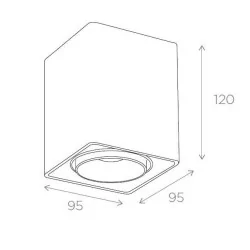 BPM MARTORELL CUBE 20132 natynkowa 12W LED CREE