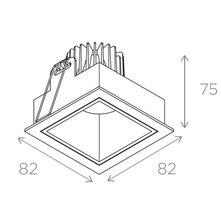 BPM Monet 20130/1 recessed with frame LED CREE