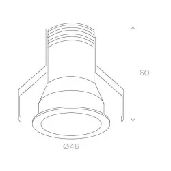 BPM MAGRIT 20127 recessed lamp LED CREE