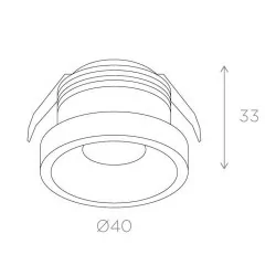 BPM KLEE 20128 recessed lamp LED CREE