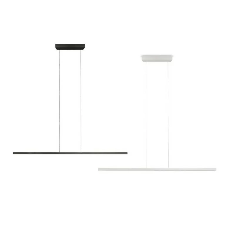 LINEA LIGHT Straight_P1 pendant lamp white, black, chrome 102cm, 152cm