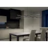 LINEA LIGHT Straight_P3 Pedant lamp LED white, black 102cm, 152cm