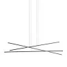 LINEA LIGHT Straight_P3 Pedant lamp LED white, black 102cm, 152cm