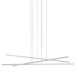 LINEA LIGHT Straight_P3 Pedant lamp LED white, black 102cm, 152cm