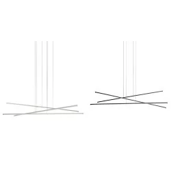 LINEA LIGHT Straight_P3 Pedant lamp LED white, black 102cm, 152cm
