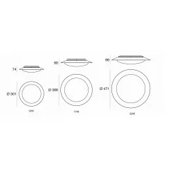 LINEA LIGHT CREW-1 8270, 8275, 8280 white grey