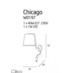 MAXlight CHICAGO II W0196 W0197 W0198 kinkiet LED