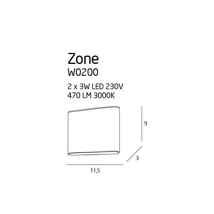 MAXlight  ZONE I W0200 IP44  6W 230V white
