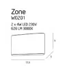 MAXlight  ZONE I W0200 IP44  6W 230V white