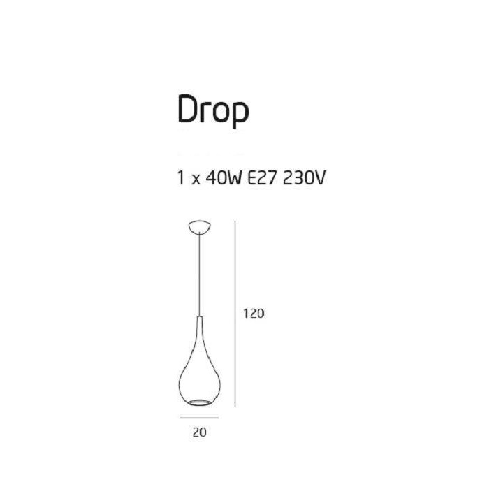 MAXlight Drop lampa wisząca na żar&oacute;wkę E27