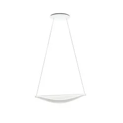 STILNOVO DIPHY 8172, 9090 pendant lamp LED 54cm 2700K-3000K single, white dimm