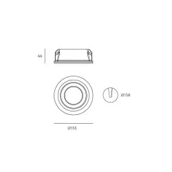 KOBI TONDO round gypsum
