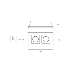 KOBI TORSO square gypsum