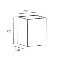 KOBI QUANDO square gypsum AR111